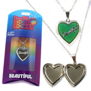 Colour Changing Personalised Mood Locket Necklace:- Beautiful
