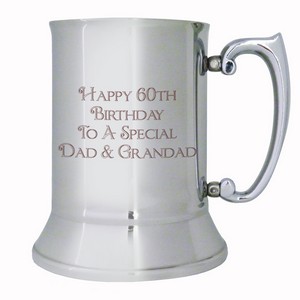  Bold (Any Message) Stainless Steel Personalised Beer Tankard