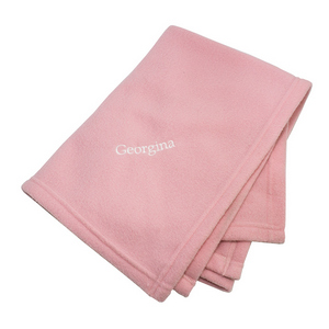 Pink Personalised Baby Blanket