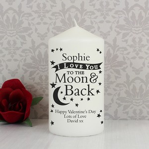  To the Moon and Back...Personalised Candle