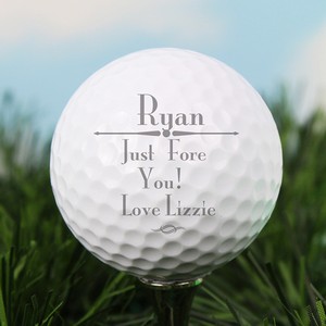 Golf Ball With Personalised Message 