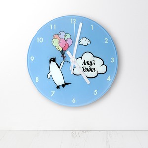 Personalised Percy Penguin Wall Clock
