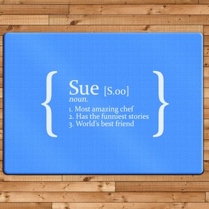 Definition Glass Personalised Chopping Board