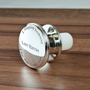 Personalised & Engraved 'You're the One' Wine Bottle Stopper 